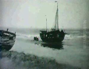 Fisherfolk On The Beach