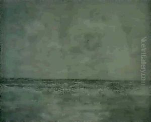 A Coastal Scene With Sailboats In The Distance