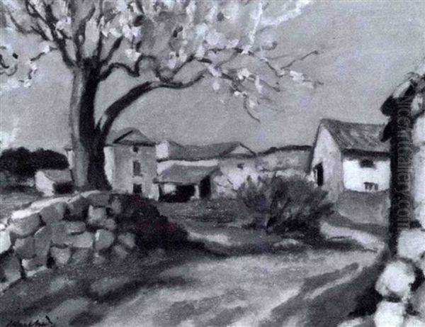 Woman Peeling Fruit In A Sun-dappled Yard - view 1