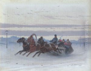 Dreipanniger Schlitten by Peter Nikolajewitsch Grusinsky