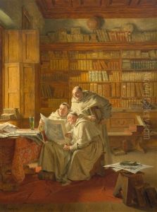 Heimliche Studie by Eduard von Gruetzner