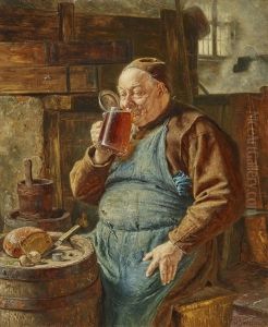 The Cellar Master by Eduard von Gruetzner