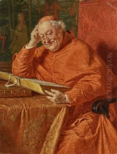 Cardinal With Large Tome