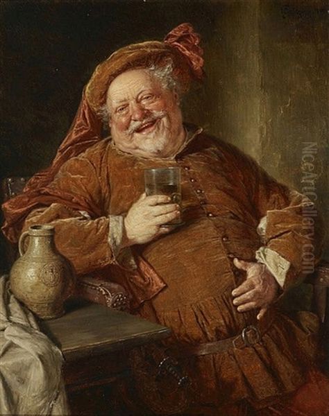 Falstaff Mit Krug Und Glas - view 1