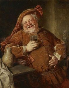 Falstaff Mit Krug Und Glas