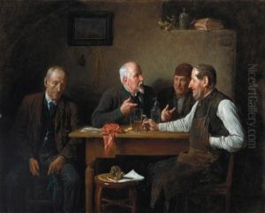 A Conversation After The Game by Eduard von Gruetzner