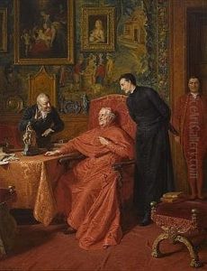 Ein Kunstmazen by Eduard von Gruetzner