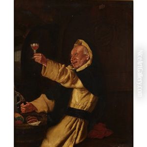The Monk's Repast by Eduard von Gruetzner