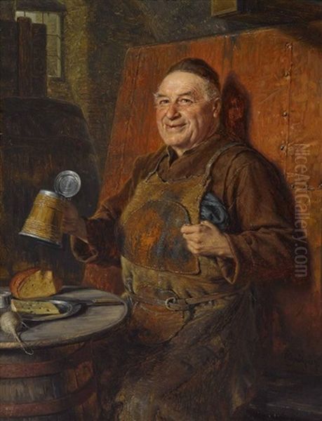 Bruder Kellermeister Bei Der Brotzeit - view 1