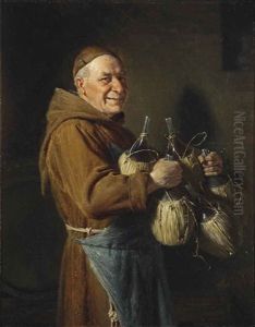 The Happy Monk by Eduard von Gruetzner