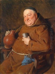 Ein Guter Tropfen by Eduard von Gruetzner