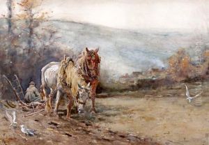 Autumn Mists by Nathaniel Hughes John Baird