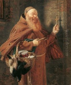 Der Bettelmonch by Eduard von Gruetzner