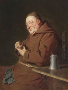 Die Prise Schnupftabak by Eduard von Gruetzner