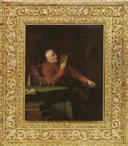 Kardinal Bei Der Lekture by Eduard von Gruetzner