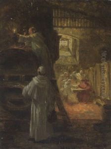 Dominikanermonche Im Weinkeller