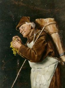 Sampling The Harvest by Eduard von Gruetzner