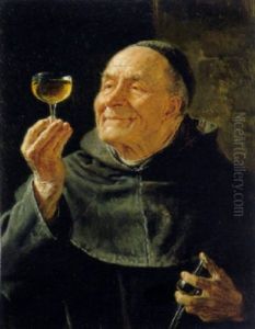 A Good Drink by Eduard von Gruetzner
