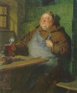 Nach Der Mahlzeit by Eduard von Gruetzner