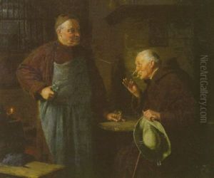 Weinprobe Im Klosterkeller by Eduard von Gruetzner