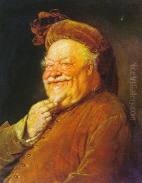 Portrait Of An Old Man In A Velvet Hat - view 1