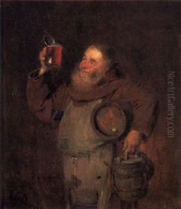 Bruder Kellermeister Mit Bierseidel Und Faschen