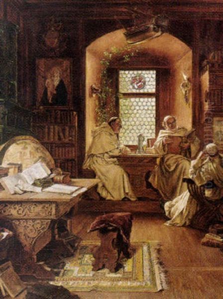 Monks In Their Study - view 1