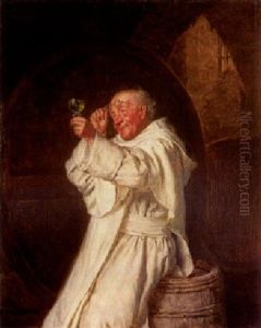 Weinprobe by Eduard von Gruetzner