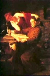 The Temptation Of St Anthony by Eduard von Gruetzner