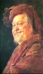 Brustbild Des Sir John Falstaff Im Halbprofil