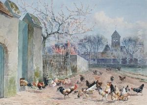 The Chicken Run by William Baptiste Baird