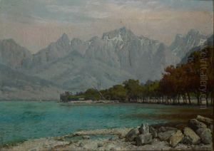 Evian-les-bains, Lac De Geneve by William Baptiste Baird