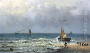 Meereskuste Mit Fischerbooten by Willem Gruyter The Younger