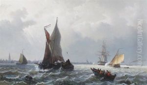 Seascape by Jacob Willem Gruyter