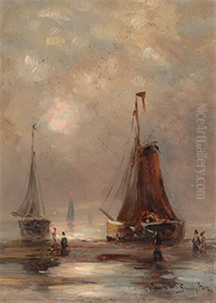 Barges On The Beach - view 1