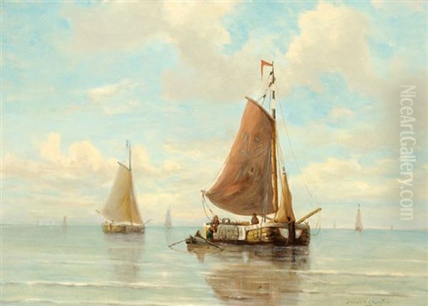 Sailing Boats On A Calm Sea - view 1