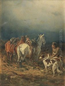 Hunting Scene by Petr Nikolaevich Gruzinsky
