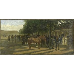 Horse Market by Petr Nikolaevich Gruzinsky