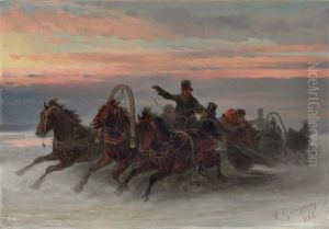 The Lovers Escape by Petr Nikolaevich Gruzinsky