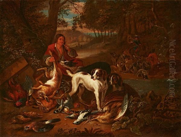 Landscape With Hunters, Dogs, And Game - view 1