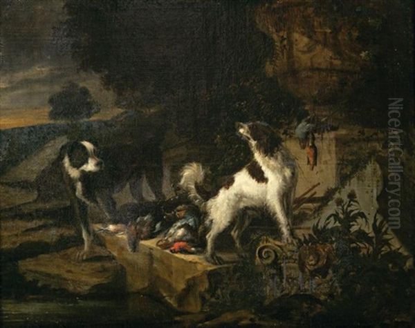 Chiens Au Retour De Chasse - view 1