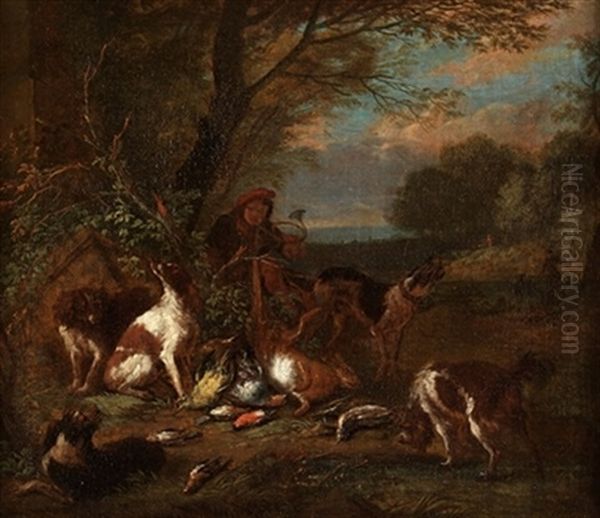 Paisaje Con Animales Y Personaje - view 1