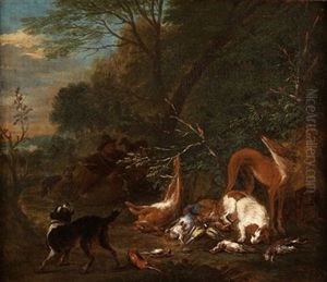 Paisaje Con Animales Y Personaje by Adriaen de Gryef