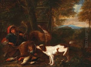 Two Hunting Still Lifes by Adriaen de Gryef