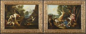 Composition De Chasse (pair) by Adriaen de Gryef