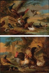 Oiseaux De Basse-cour Dans Un Paysage (2 Works) Oiseaux De Basse-cour Dans Un Paysage (2 Works)