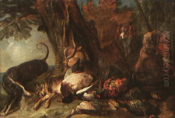 Chasseurs, Chiens Et Gibier - view 1