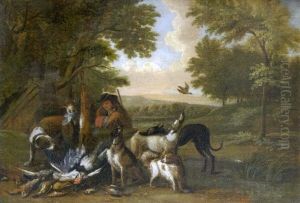 La Halte Du Chasseur by Adriaen de Gryef