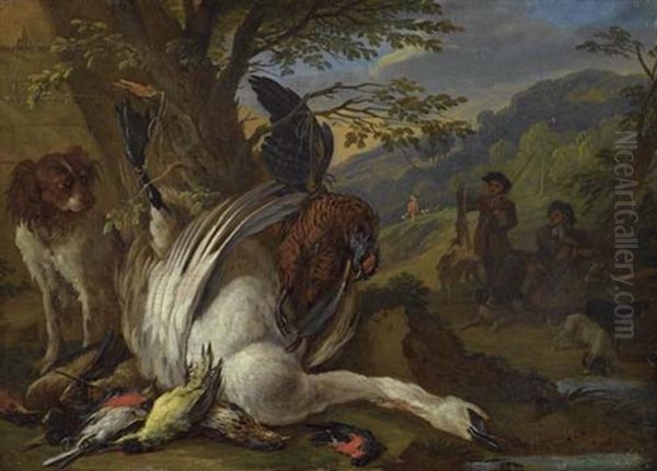Jagdstilleben Mit Erlegtem Schwan - view 1