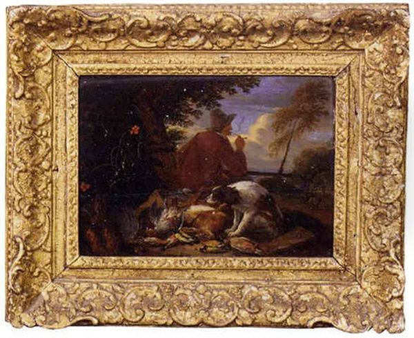 A Huntsman With His Dog And Dead Game - view 1
